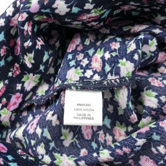 Express Sleeveless Ruffle Floral Blouse Size Small - Picture 7 of 7